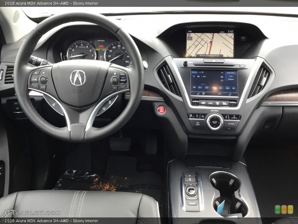 Ebony Interior Dashboard for the 2018 Acura MDX Advance SH-AWD #126030974
