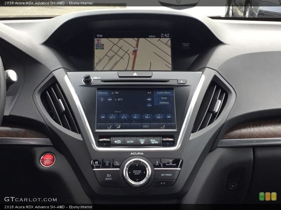 Ebony Interior Navigation for the 2018 Acura MDX Advance SH-AWD #126030998