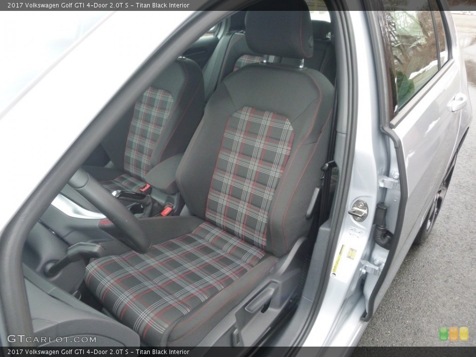 Titan Black Interior Front Seat for the 2017 Volkswagen Golf GTI 4-Door 2.0T S #126031136