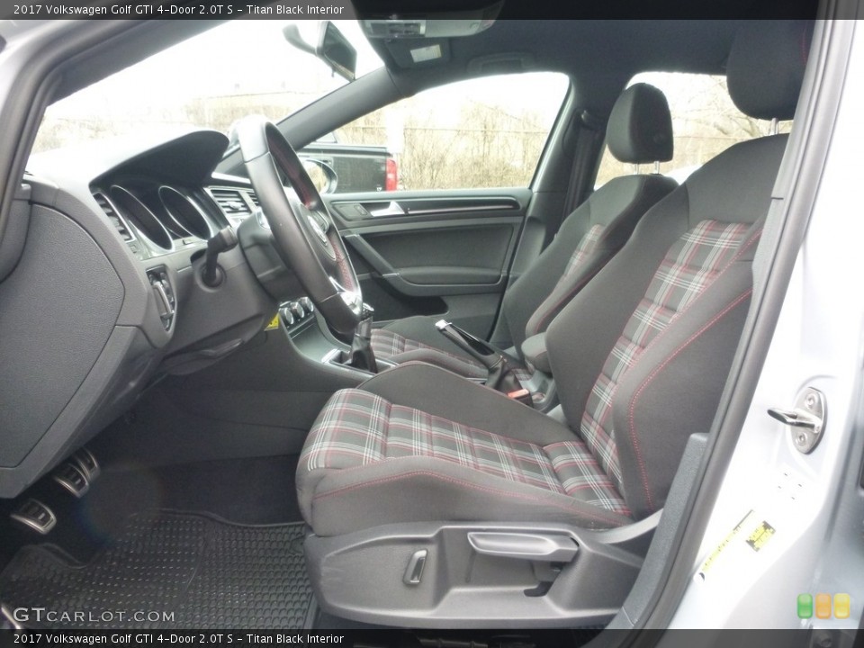 Titan Black Interior Front Seat for the 2017 Volkswagen Golf GTI 4-Door 2.0T S #126031187