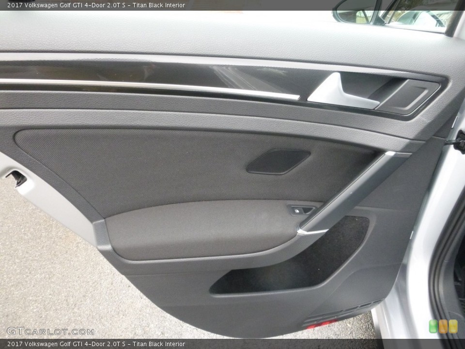 Titan Black Interior Door Panel for the 2017 Volkswagen Golf GTI 4-Door 2.0T S #126031217