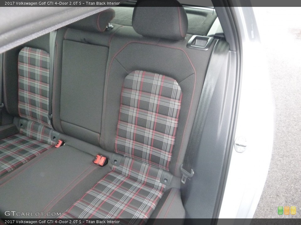 Titan Black Interior Rear Seat for the 2017 Volkswagen Golf GTI 4-Door 2.0T S #126031235