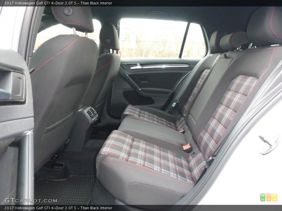 Titan Black Interior Rear Seat for the 2017 Volkswagen Golf GTI 4-Door 2.0T S #126031280