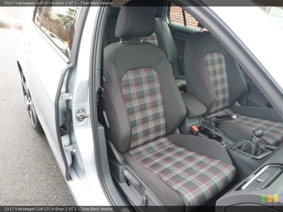 Titan Black Interior Front Seat for the 2017 Volkswagen Golf GTI 4-Door 2.0T S #126031496