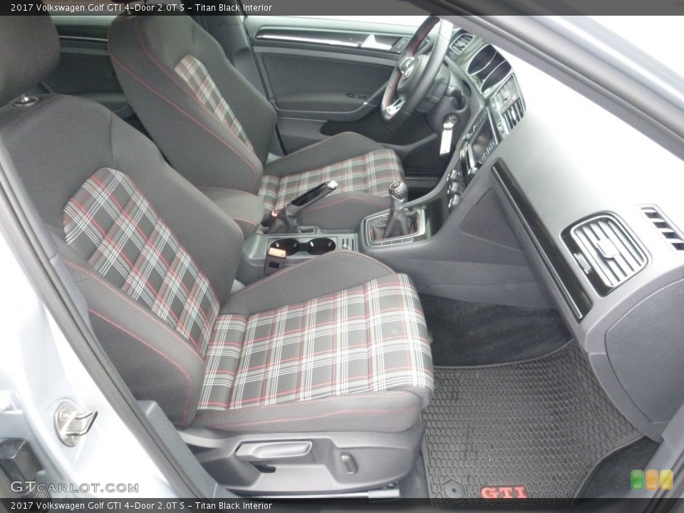 Titan Black Interior Front Seat for the 2017 Volkswagen Golf GTI 4-Door 2.0T S #126031520