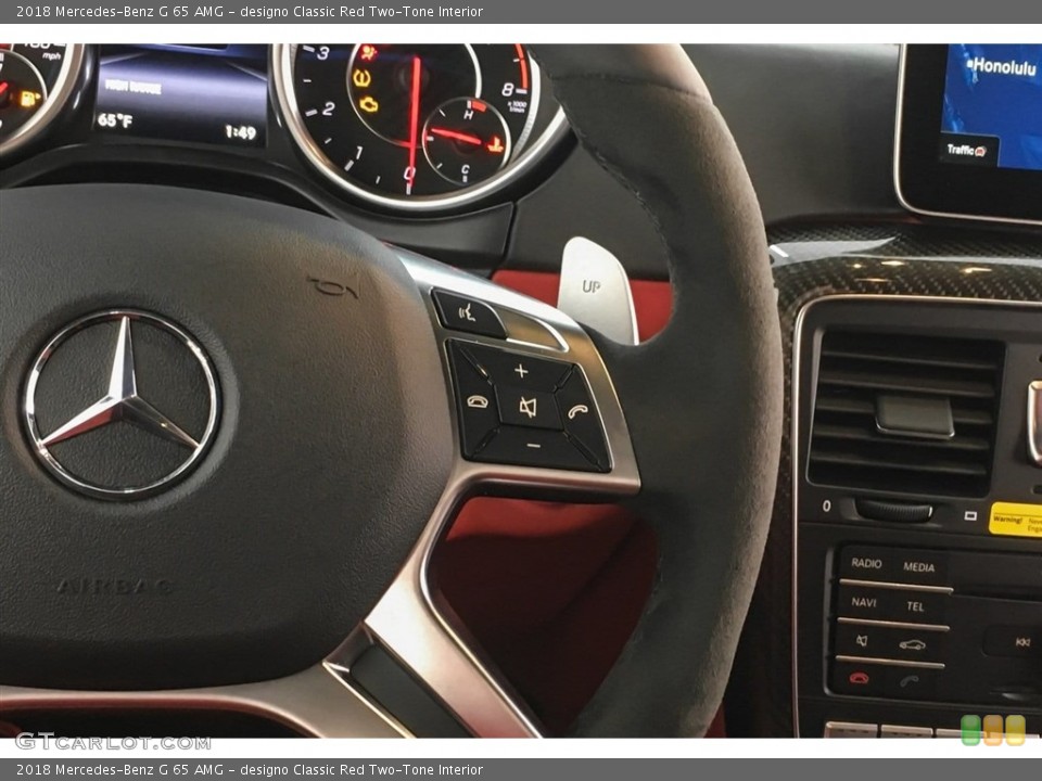 designo Classic Red Two-Tone Interior Controls for the 2018 Mercedes-Benz G 65 AMG #126034631