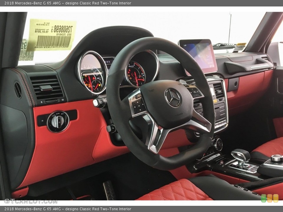 designo Classic Red Two-Tone Interior Dashboard for the 2018 Mercedes-Benz G 65 AMG #126034655