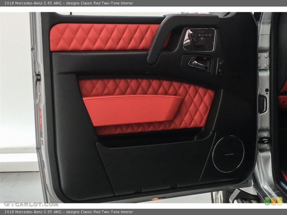 designo Classic Red Two-Tone Interior Door Panel for the 2018 Mercedes-Benz G 65 AMG #126034753