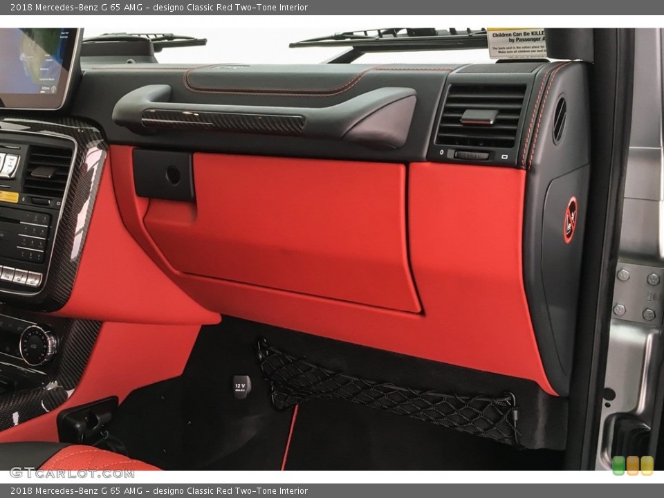 designo Classic Red Two-Tone Interior Dashboard for the 2018 Mercedes-Benz G 65 AMG #126034805