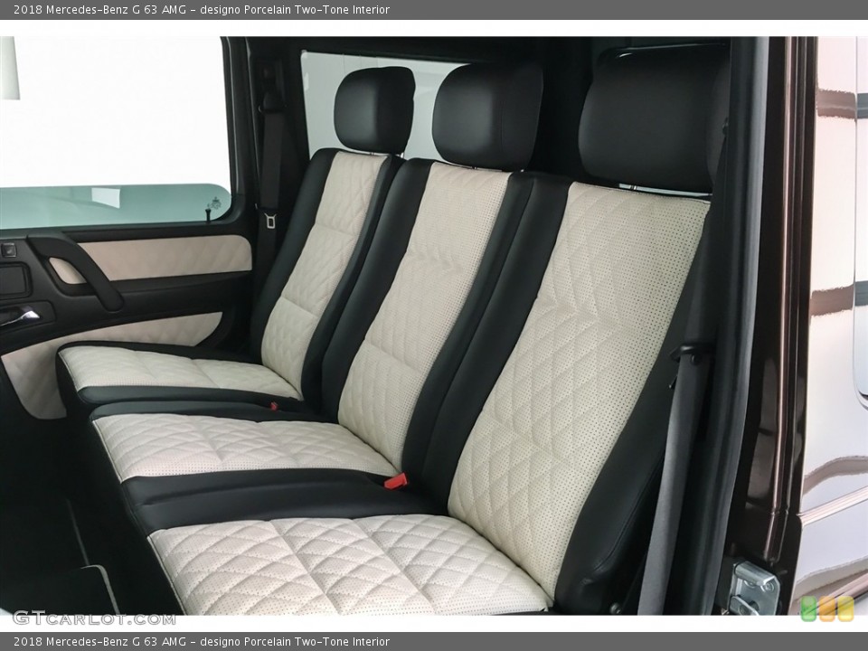 designo Porcelain Two-Tone Interior Rear Seat for the 2018 Mercedes-Benz G 63 AMG #126035413