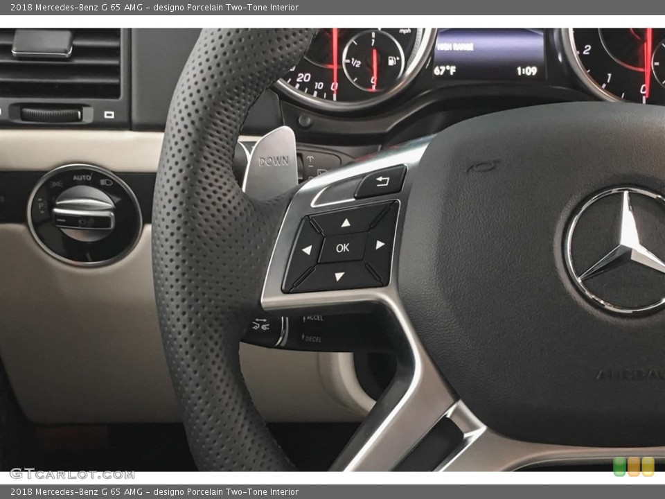 designo Porcelain Two-Tone Interior Controls for the 2018 Mercedes-Benz G 65 AMG #126036341