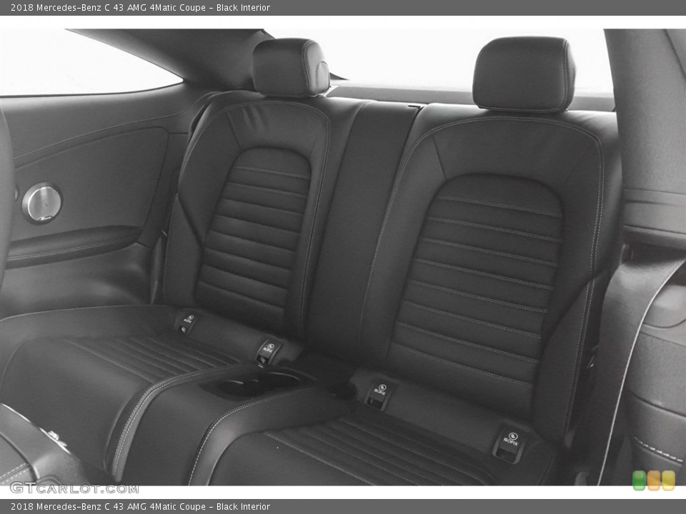 Black Interior Rear Seat for the 2018 Mercedes-Benz C 43 AMG 4Matic Coupe #126037553