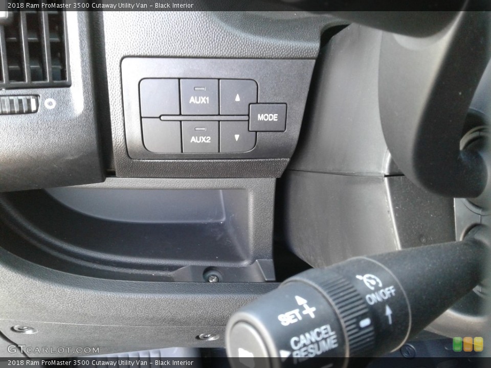 Black Interior Controls for the 2018 Ram ProMaster 3500 Cutaway Utility Van #126042212