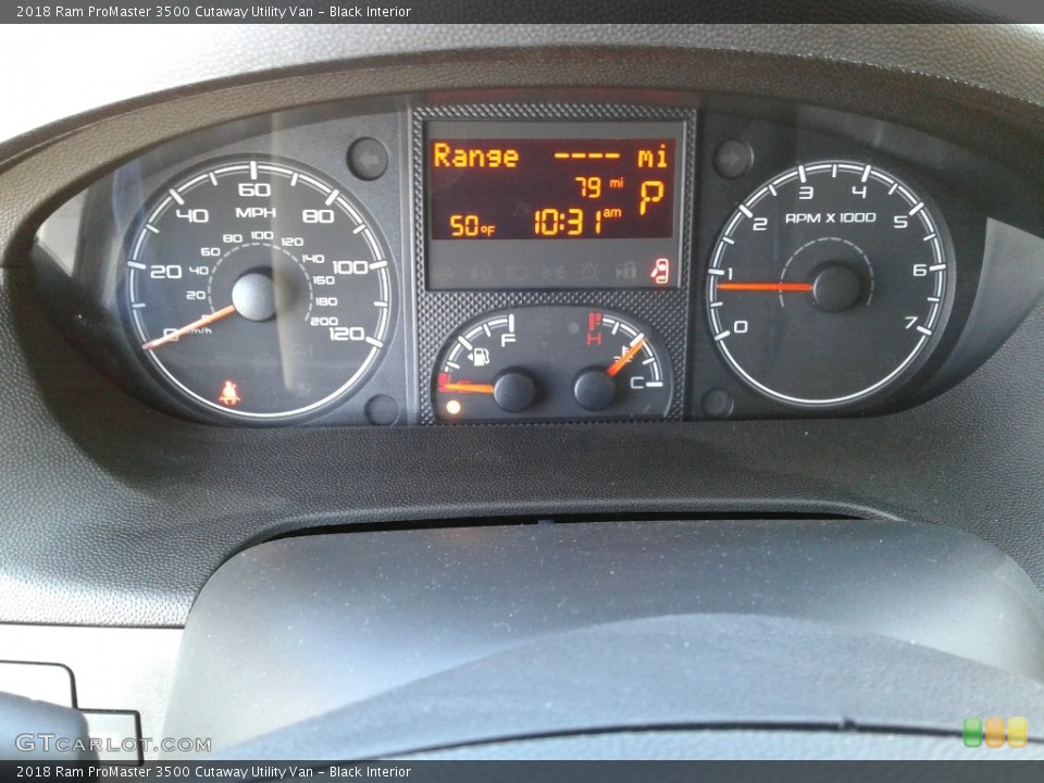 Black Interior Gauges for the 2018 Ram ProMaster 3500 Cutaway Utility Van #126042266