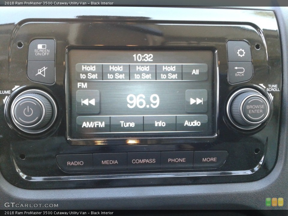 Black Interior Audio System for the 2018 Ram ProMaster 3500 Cutaway Utility Van #126042293