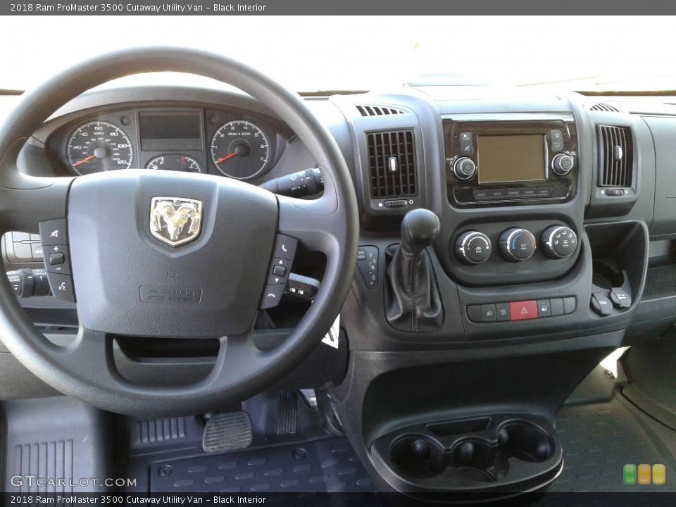 Black Interior Dashboard for the 2018 Ram ProMaster 3500 Cutaway Utility Van #126042527