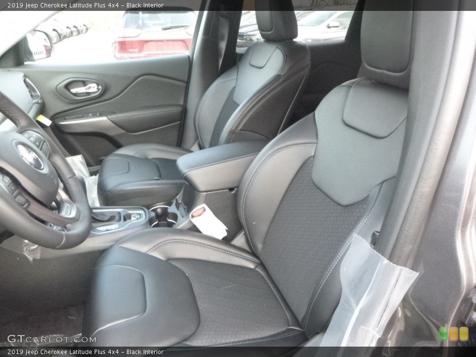 Black Interior Front Seat for the 2019 Jeep Cherokee Latitude Plus 4x4 #126051953