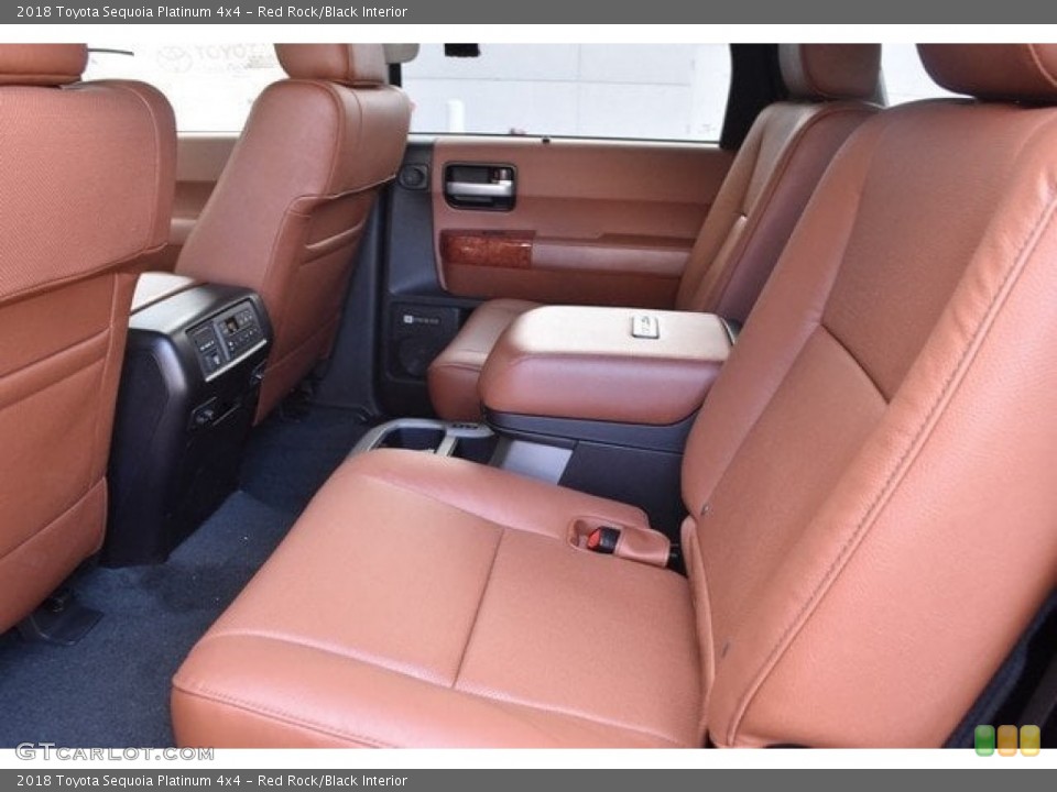 Red Rock/Black Interior Rear Seat for the 2018 Toyota Sequoia Platinum 4x4 #126055574