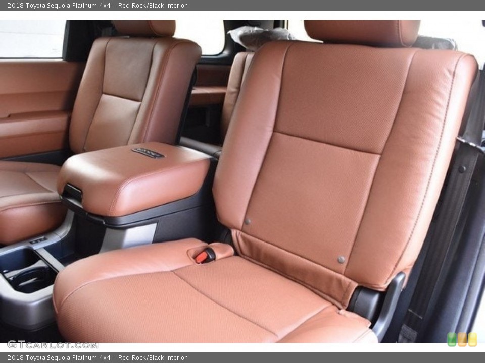 Red Rock/Black Interior Rear Seat for the 2018 Toyota Sequoia Platinum 4x4 #126055580