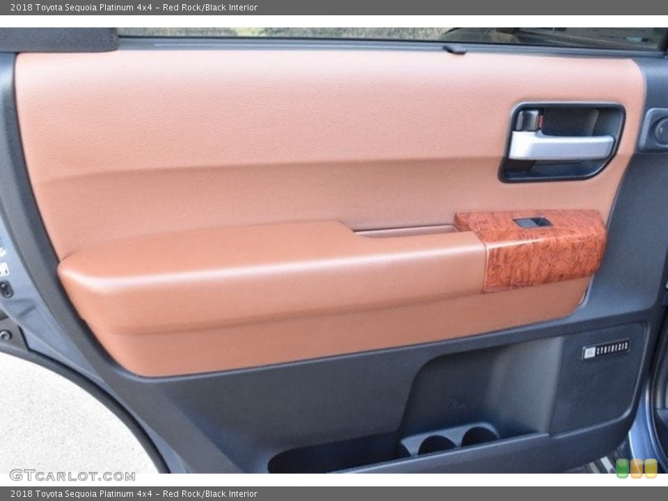 Red Rock/Black Interior Door Panel for the 2018 Toyota Sequoia Platinum 4x4 #126055643