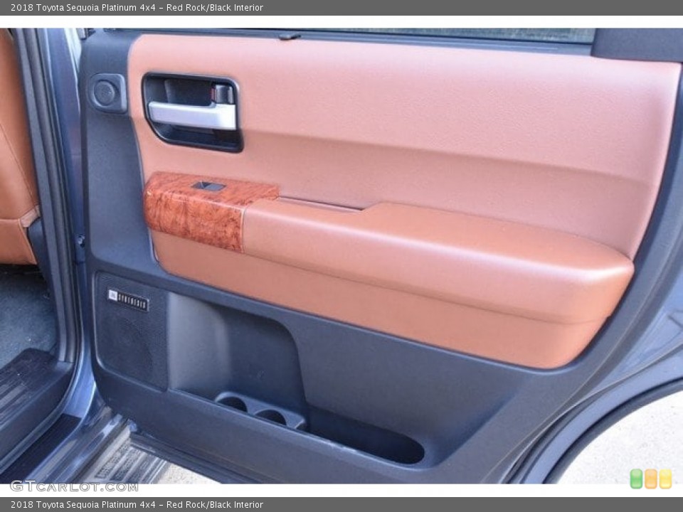 Red Rock/Black Interior Door Panel for the 2018 Toyota Sequoia Platinum 4x4 #126055655
