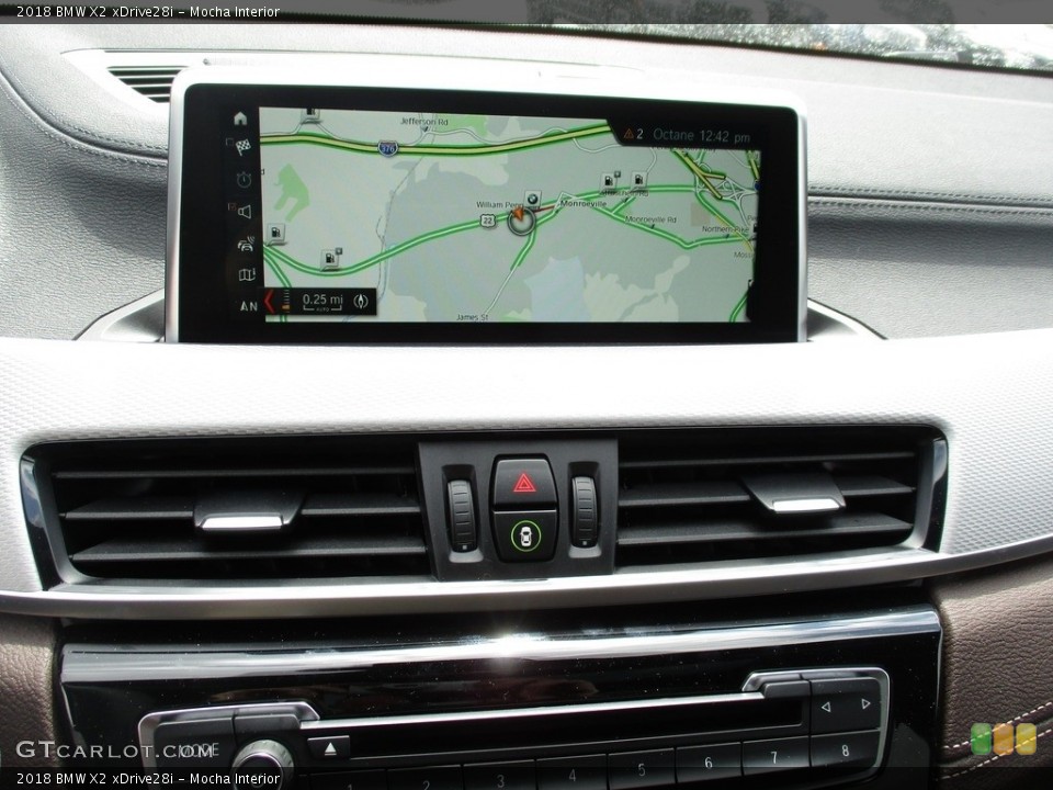 Mocha Interior Navigation for the 2018 BMW X2 xDrive28i #126064037