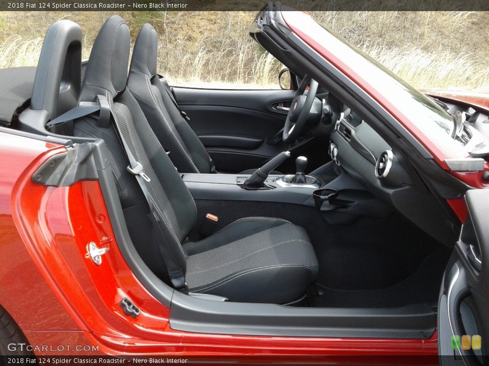 Nero Black Interior Front Seat for the 2018 Fiat 124 Spider Classica Roadster #126073100
