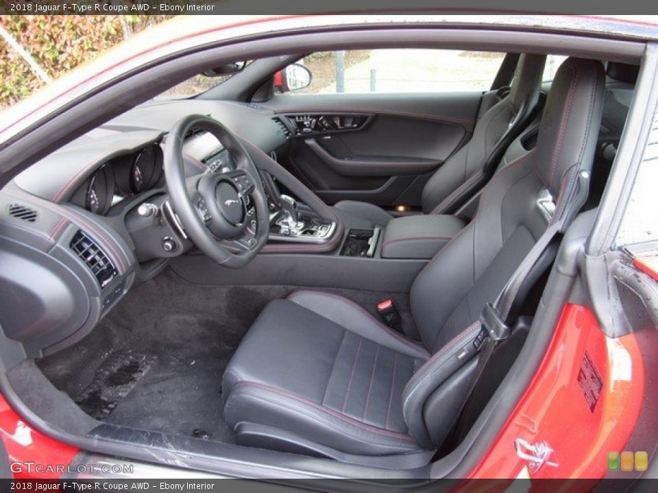 Ebony Interior Photo for the 2018 Jaguar F-Type R Coupe AWD #126075794