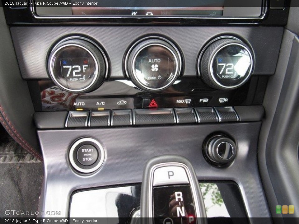 Ebony Interior Controls for the 2018 Jaguar F-Type R Coupe AWD #126076323