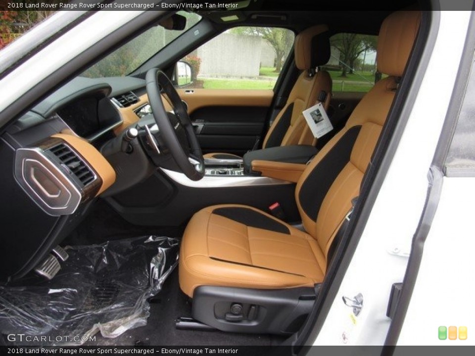 Ebony/Vintage Tan Interior Photo for the 2018 Land Rover Range Rover Sport Supercharged #126077900