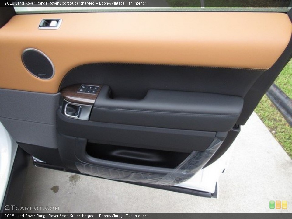 Ebony/Vintage Tan Interior Door Panel for the 2018 Land Rover Range Rover Sport Supercharged #126078185