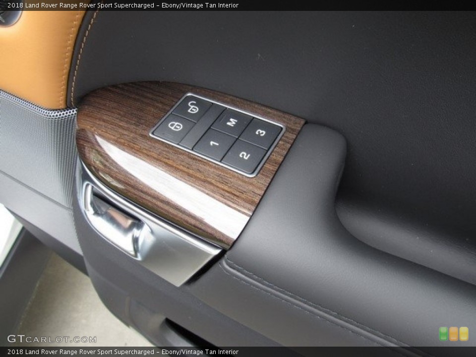 Ebony/Vintage Tan Interior Controls for the 2018 Land Rover Range Rover Sport Supercharged #126078200
