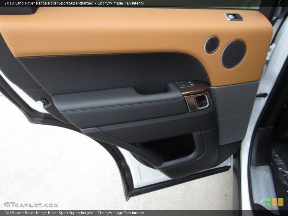 Ebony/Vintage Tan Interior Door Panel for the 2018 Land Rover Range Rover Sport Supercharged #126078236