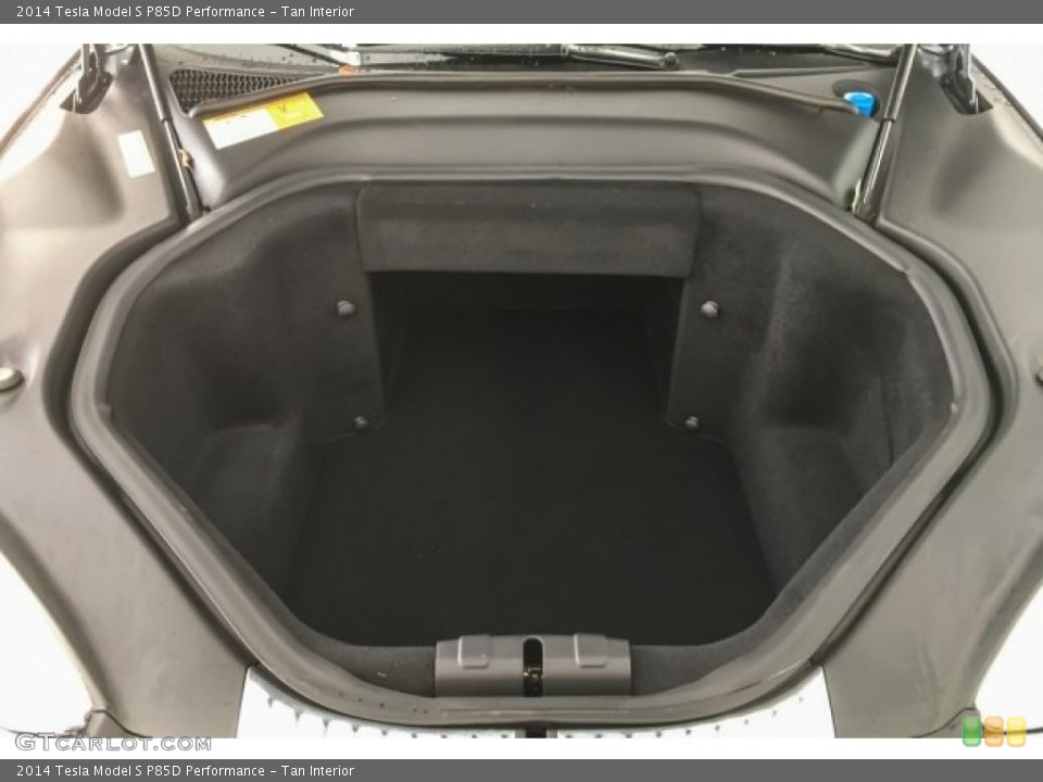 Tan Interior Trunk for the 2014 Tesla Model S P85D Performance #126083346