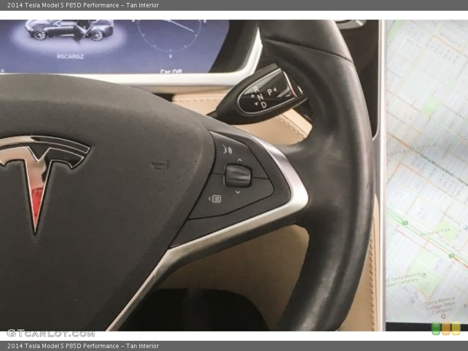 Tan Interior Steering Wheel for the 2014 Tesla Model S P85D Performance #126083562