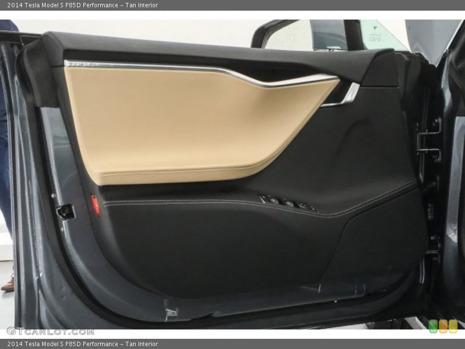 Tan Interior Door Panel for the 2014 Tesla Model S P85D Performance #126083664