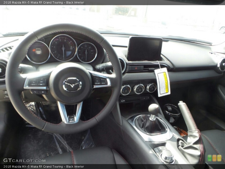 Black Interior Dashboard for the 2018 Mazda MX-5 Miata RF Grand Touring #126085710