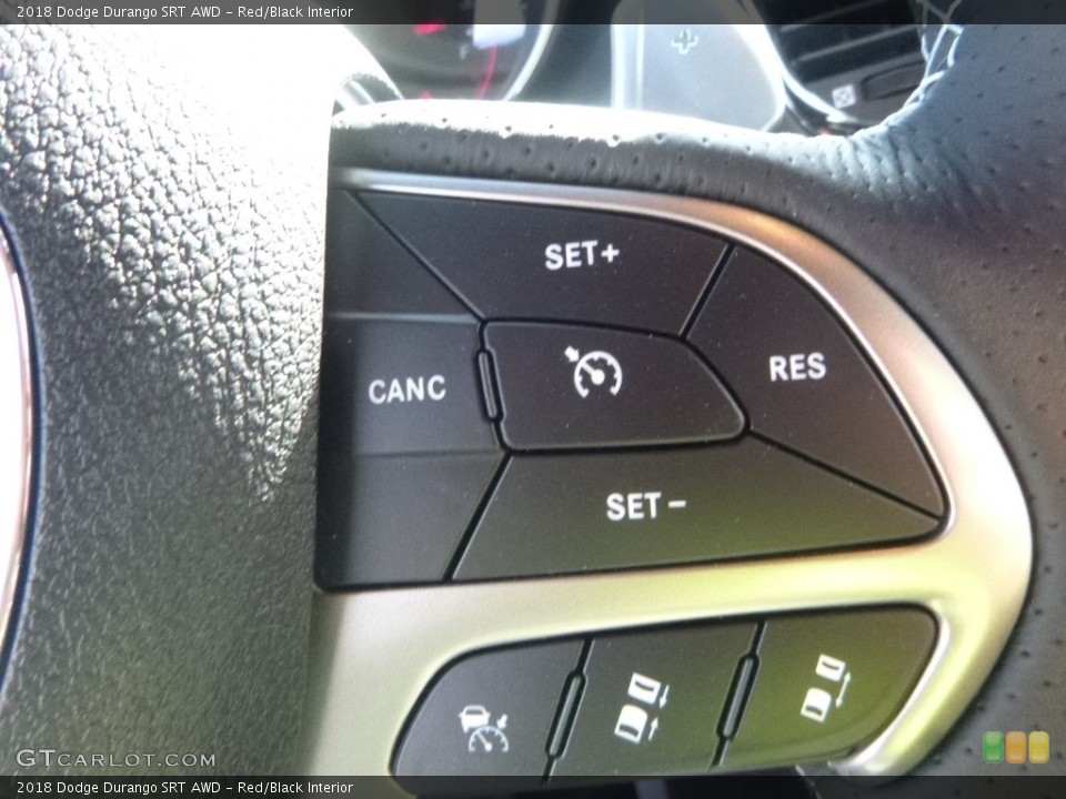 Red/Black Interior Controls for the 2018 Dodge Durango SRT AWD #126102923