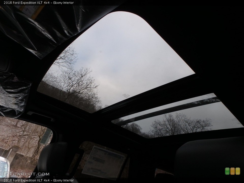 Ebony Interior Sunroof for the 2018 Ford Expedition XLT 4x4 #126103799
