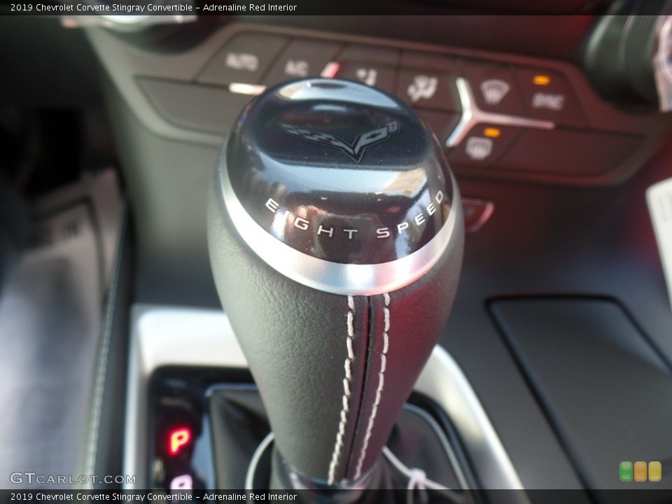 Adrenaline Red Interior Transmission for the 2019 Chevrolet Corvette Stingray Convertible #126105806