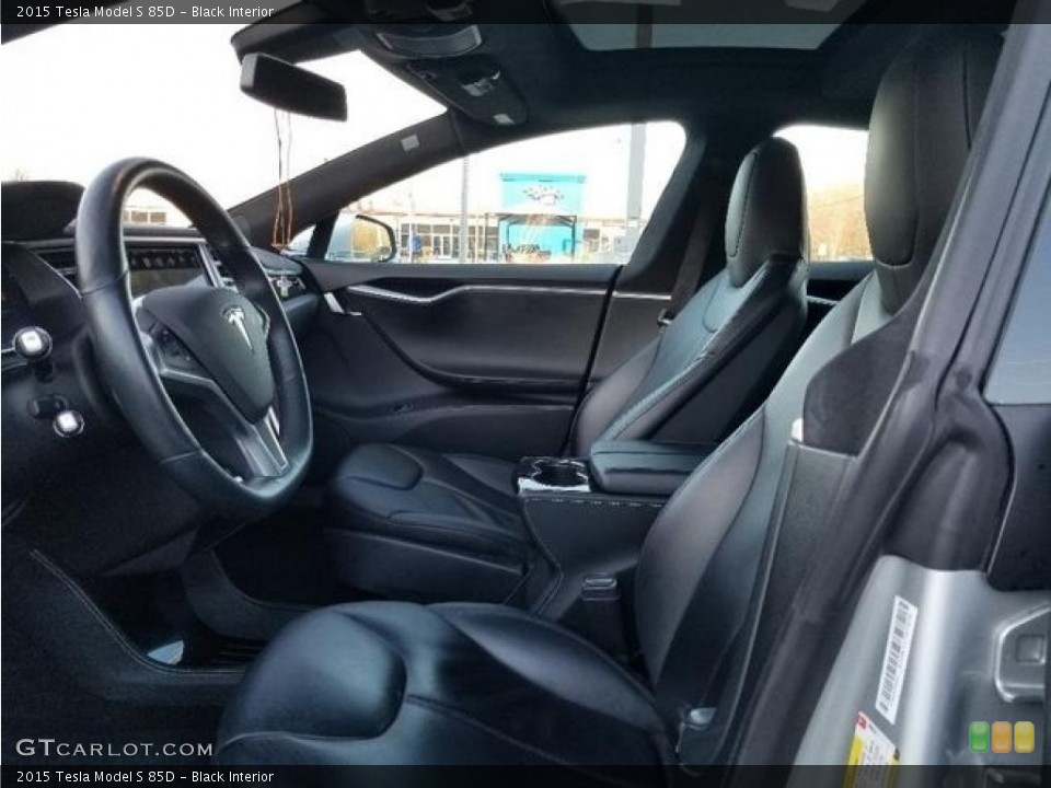 Black Interior Front Seat for the 2015 Tesla Model S 85D #126111983