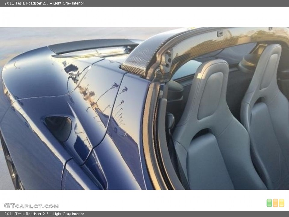 Light Gray 2011 Tesla Roadster Interiors