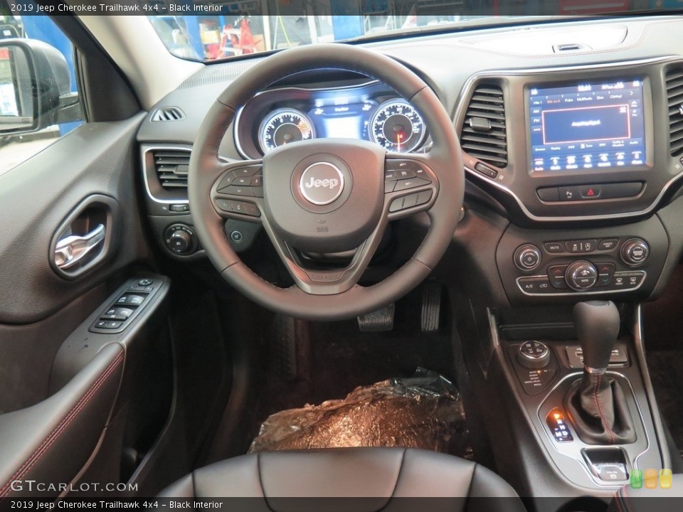 Black Interior Dashboard for the 2019 Jeep Cherokee Trailhawk 4x4 #126119198