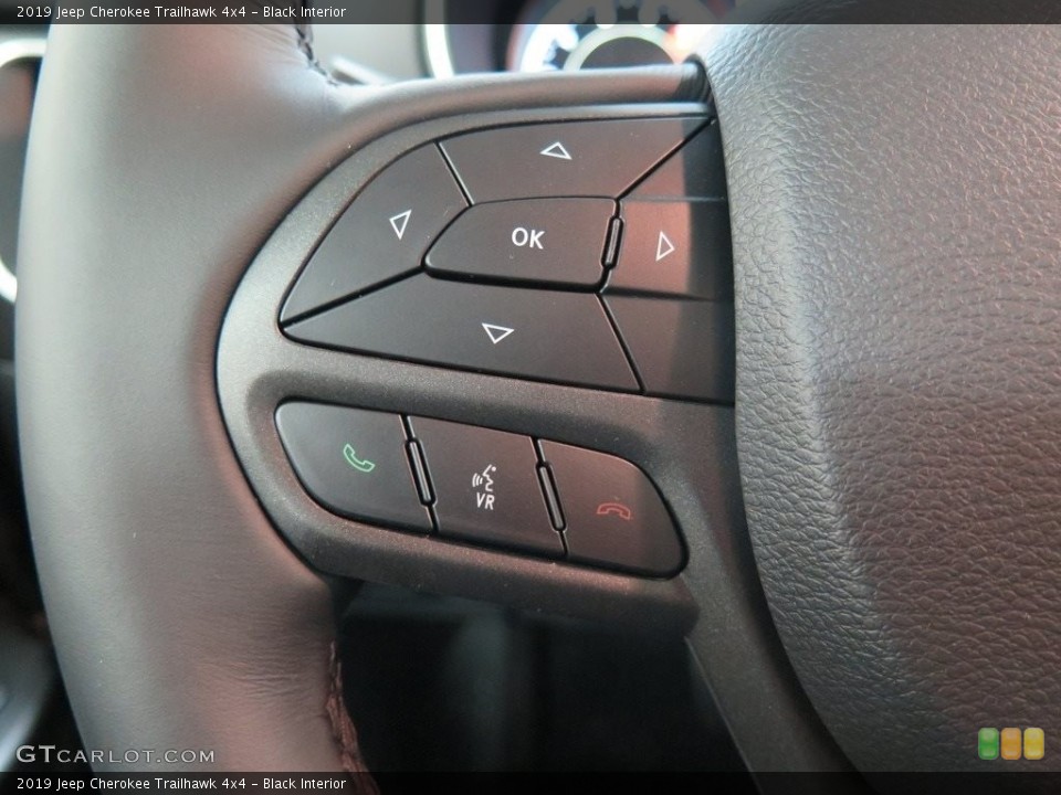 Black Interior Controls for the 2019 Jeep Cherokee Trailhawk 4x4 #126119447