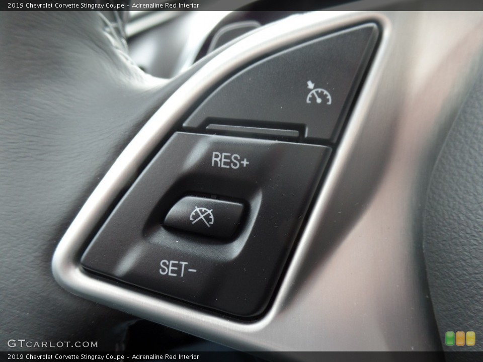 Adrenaline Red Interior Controls for the 2019 Chevrolet Corvette Stingray Coupe #126132887