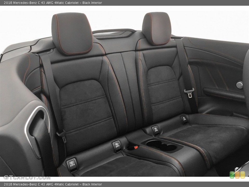Black Interior Rear Seat for the 2018 Mercedes-Benz C 43 AMG 4Matic Cabriolet #126137861
