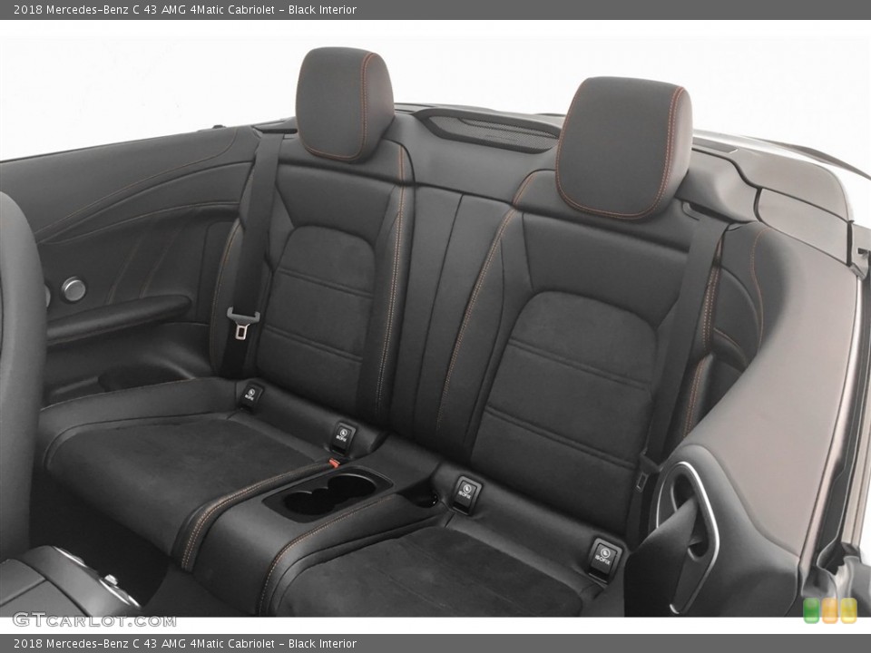 Black Interior Rear Seat for the 2018 Mercedes-Benz C 43 AMG 4Matic Cabriolet #126137915