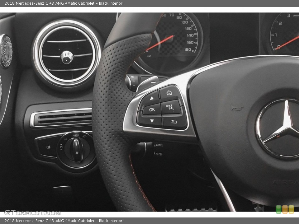 Black Interior Controls for the 2018 Mercedes-Benz C 43 AMG 4Matic Cabriolet #126137936