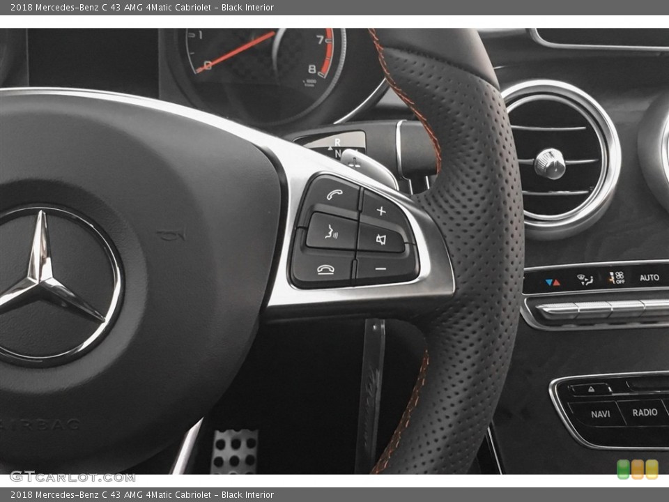 Black Interior Controls for the 2018 Mercedes-Benz C 43 AMG 4Matic Cabriolet #126137957