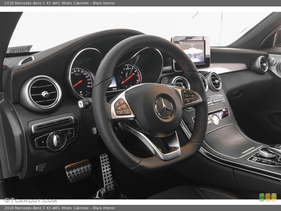 Black Interior Dashboard for the 2018 Mercedes-Benz C 43 AMG 4Matic Cabriolet #126137984